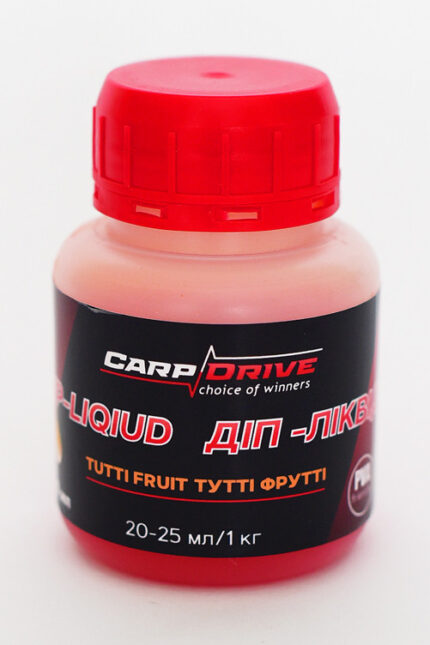 Діп ліквід Carp Drive Tutti Frutti тутті фрутті 100 мл дип для бойлів пелетсу зерна