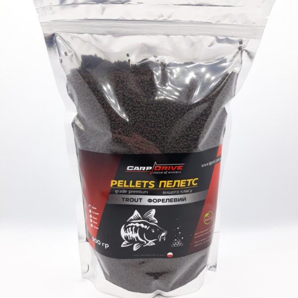 Пелетс Pellets Trout Форелевий Carp Drive 2 мм 900 г прикормка
