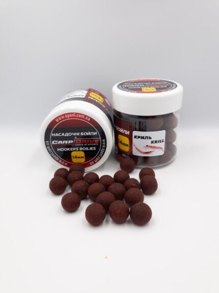 Насадкові бойли Carp Drive Кріль Krill 14 мм варені 100 г