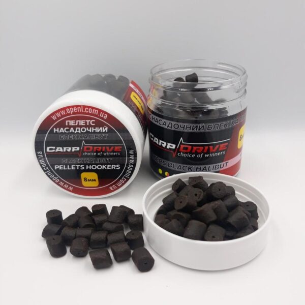 Пелети насадок Black Premium Halibut преміум 8 мм 100 г на волос Carp Drive