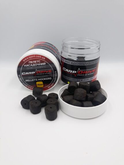 Пелети насадок Black Premium Halibut преміум 14 мм 100 г на волос Carp Drive