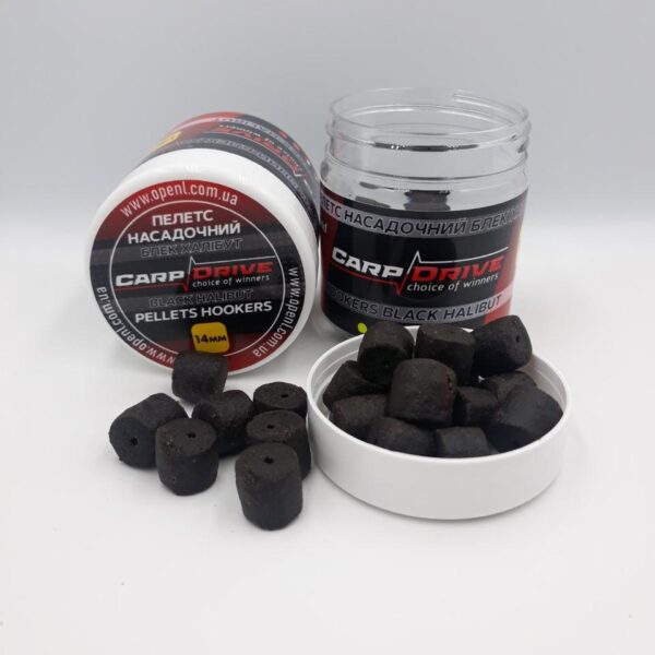 Пелети насадок Black Premium Halibut преміум 14 мм 100 г на волос Carp Drive