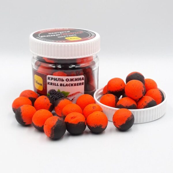 Бойл вафтерс Carp Drive Кріль Ожина 14 мм збалансована плавучість