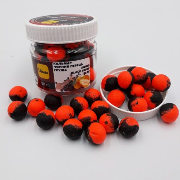 Бойл вафтерс Carp Drive Squid Black Pepper Pear 14 мм збалансована плавучість насадка на коропа