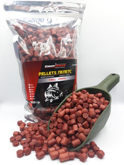 Пелетс Carp Drive Krill 14 мм 900 г короповий пелетс прикорм