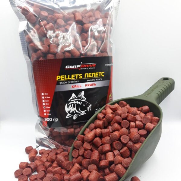 Пелетс Carp Drive Krill 14 мм 900 г короповий пелетс прикорм
