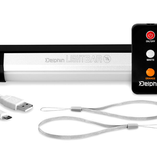 Наметовий ліхтар Delphin LightBAR з управлінням 100 лм пульт 2000 mAh біле оранжеве світло
