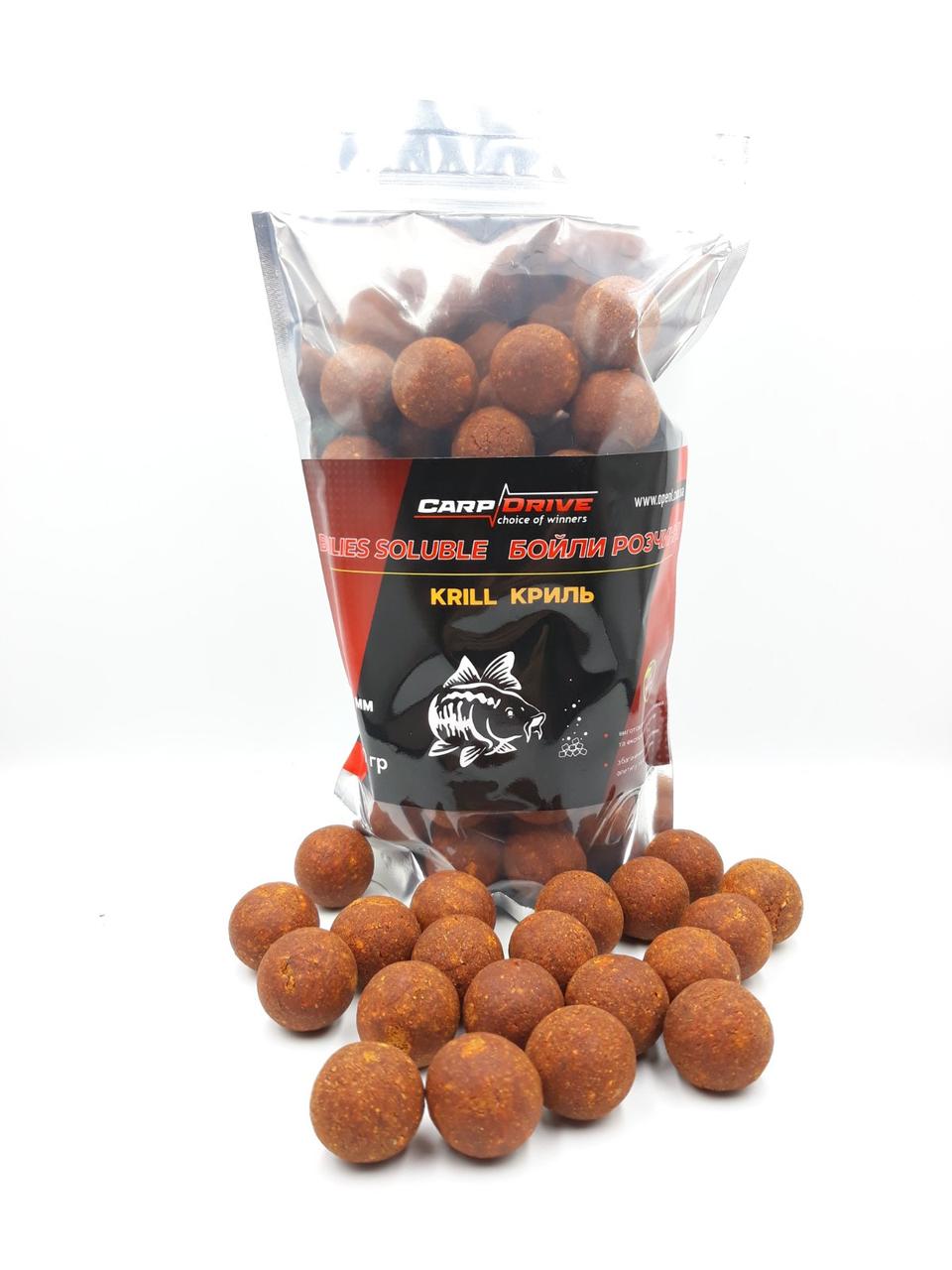 Бойли розчинні спортивна серія Кріль (Krill) 24 мм 500 г Бойли розчинні спортивна серія Кріль Krill 24 мм 500 г коропові