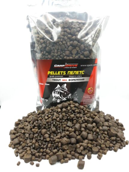 Пелетс Carp Drive Trout Mix форелевий мікс від 4 5 до 10 мм 900 г новинка
