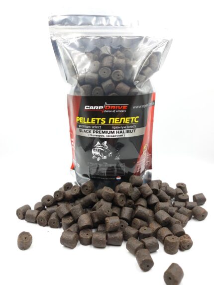 Пелетс Carp Drive Black Premium Halibut мікс від 8 до 14 мм 500 г
