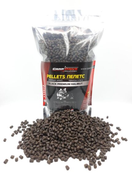 Пелетс Carp Drive Black Premium Halibut 4.5 мм 500 г