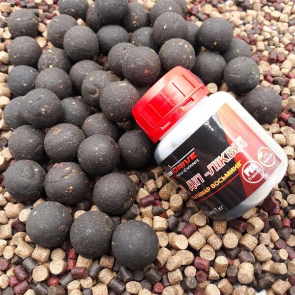 Набір для добової риболовлі в холодній воді осінь весна Octopus Black Pepper Carp Drive бойли пелети ліквід