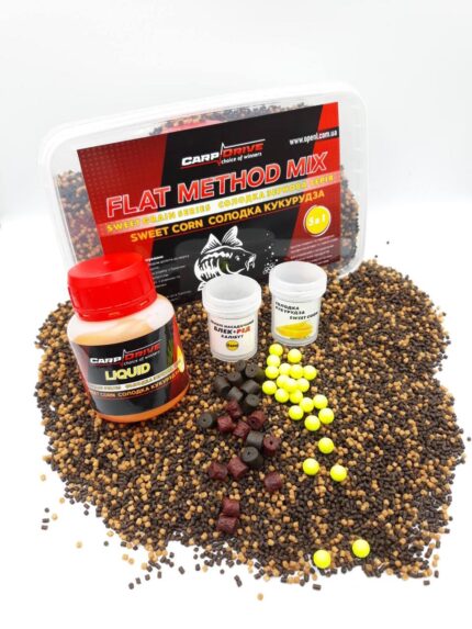 Методні пелети флет метод мікс Sweet Corn Carp Drive 5 в 1 солодка зернова
