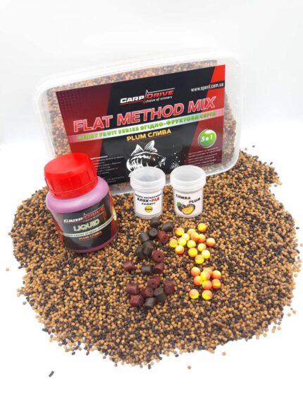 Методні пелети флет метод мікс Plum Carp Drive 5 в 1
