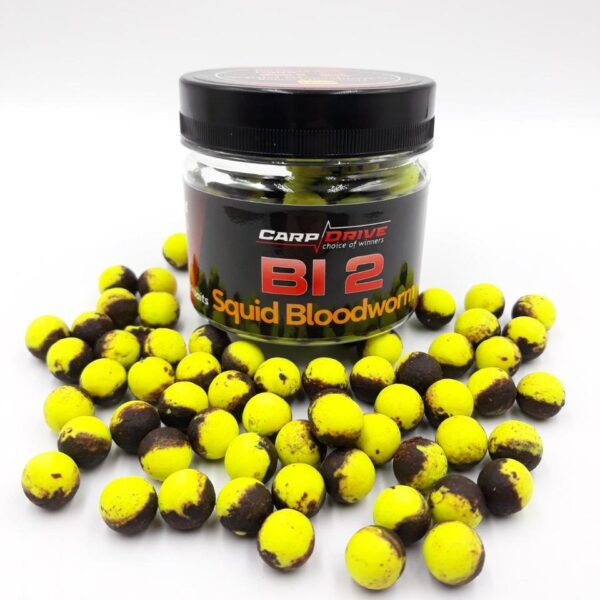 Насадка Balance Bi 2 вафтерси Squid Bloodworm 12 мм Carp Drive жовтий
