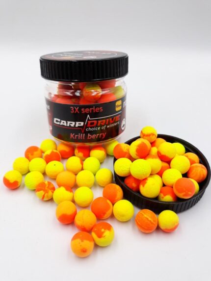 Carp Drive поп ап Krill Berry серія 3X 10 мм набір 3 двоколірні