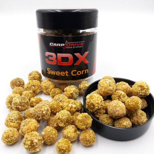 Бойли насадочні Carp Drive 3DX Солодка кукурудза Sweet Corn 12 14 мм 100 г варені пилячі