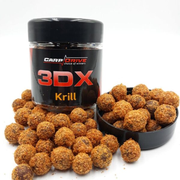 Бойли насадочні Carp Drive 3DX Криль Krill 12 14 мм 100 г варені пилячі