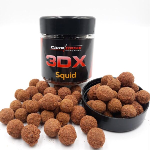 Бойли насадочні Carp Drive 3DX Кальмар Squid 12 14 мм 100 г варені пилячі