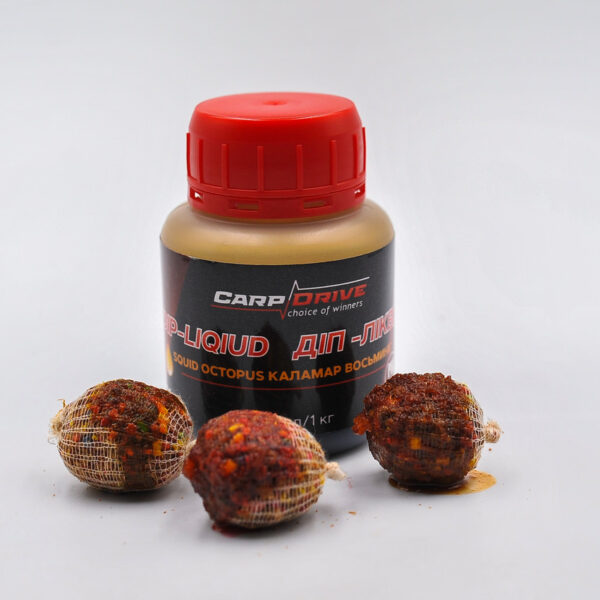 Діп ліквід Squid Octopus Carp Drive кальмар клюква 100 мл атрактант короп