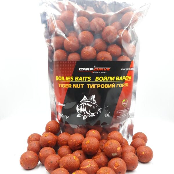 Бойли варені Carp Drive Tiger Nut 24 мм 900 г прикорм для коропа та амура