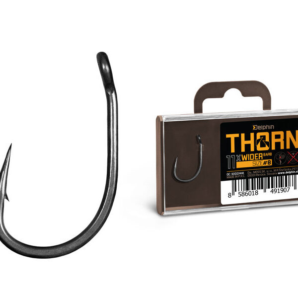 Delphin THORN Wider 11x гачки коропові широкий зів розмір 8