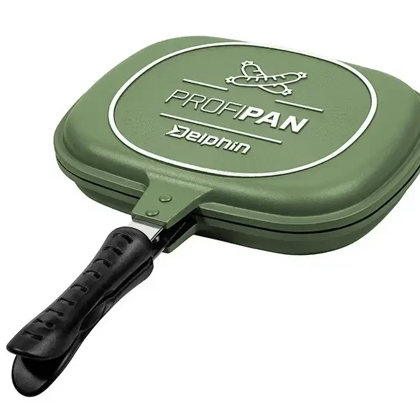 Пательня для гриля сковорода гриль Delphin ProfiPAN C2G green