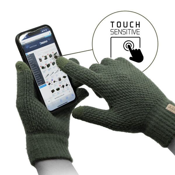 Рукавички Delphin KNITY трикотажні сенсорні unisize акрил еластан