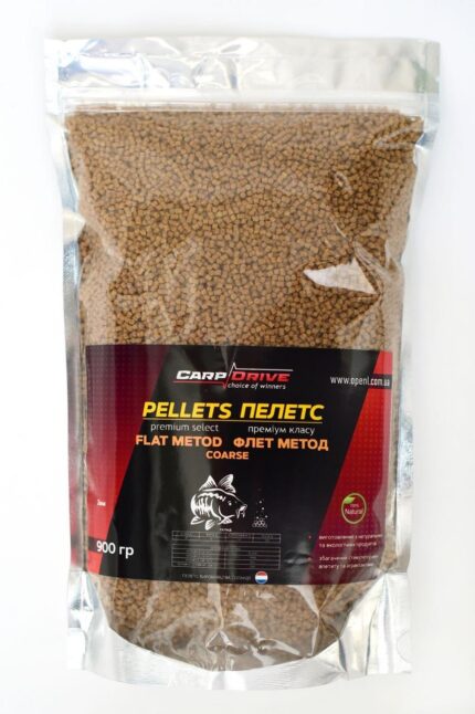 Флет методний пелетс Premium Coarce Carp Drive преміум 2 мм 500 г 900 г