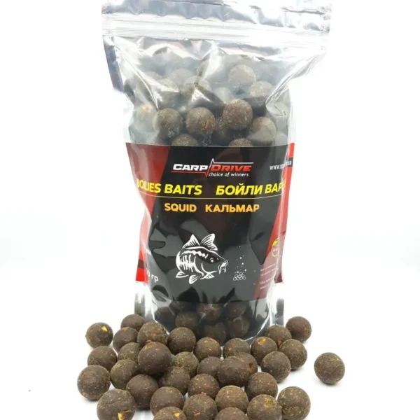 Бойли варені прикормочні 24 мм Кальмар Squid Carp Drive 900 г преміум