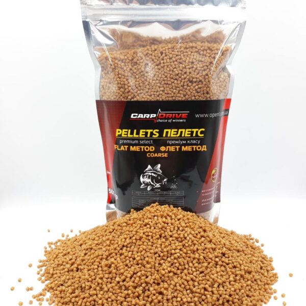 Carp Drive Premium Coarse флет метод пелетс 2 мм 500 г 900 г низька жирність 9 відсотків