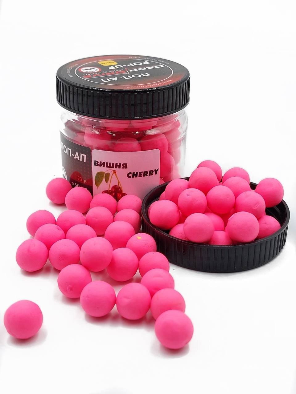 6125278660_pop-ap-dlya Поп-ап для риболовлі Carp Drive Вишня Cherry 10 мм - Зображення 1