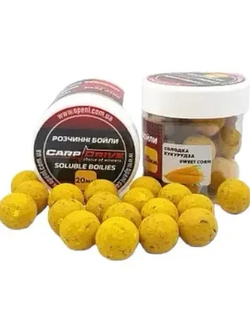 Бойли розчинні насадочні Carp Drive 20 мм солодка кукурудза 100 г