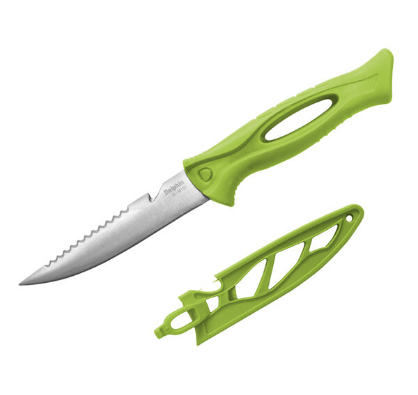 Ніж Delphin B MINI лезо 98 мм серейтор нержавіюча сталь чохол