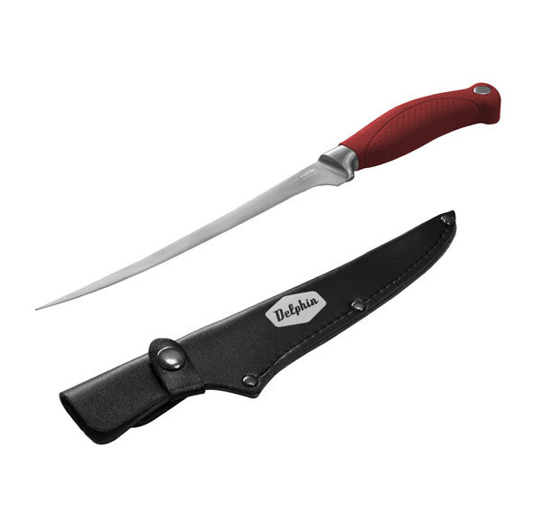 Ніж для філе Delphin YAPAN лезо 180 мм японська сталь 440C чохол