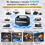 Anker 535 Power House LiFePO4 Інфографіка використання