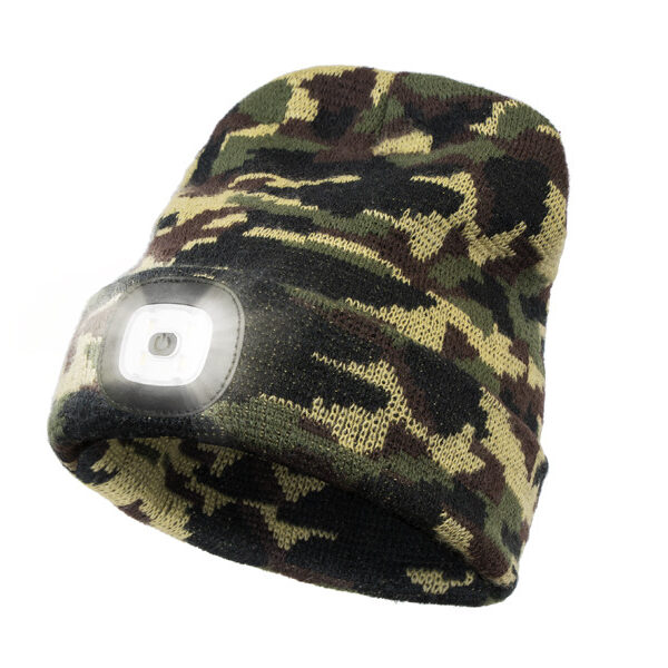 Зимова шапка Delphin CamouLED LED ліхтар 1 Вт USB зарядка акрил 100