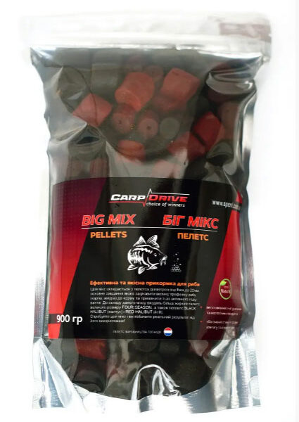 Пелетс Carp Drive Big Mix 900 г пелетс мікс 8 20 мм преміум