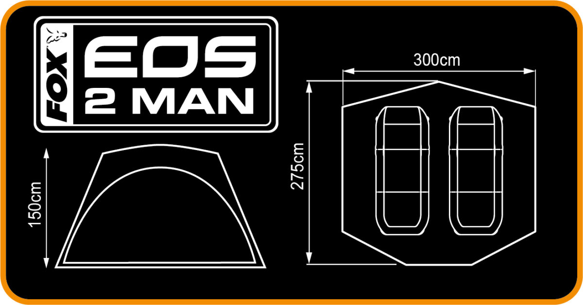 Намет FOX Eos 2 Man Bivvy короповий 8000 мм 275х300х150 см - Зображення 6