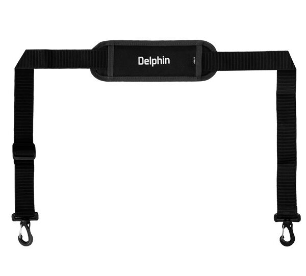 Ремінь плечовий для чохлів на вудлища Delphin STRAP універсальний регульований мяка накладка 2 карабіни
