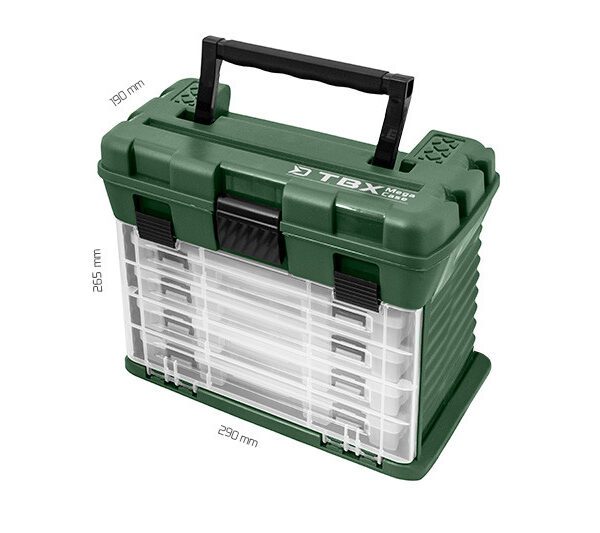 Ящик контейнер з коробками Delphin TBX MegaCase Clip 4 коробки органайзер для приманок
