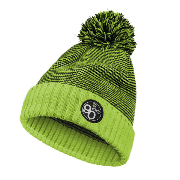 Зимова шапка Delphin 90 STRIP акрил 100 унісайз помпон зелений чорний