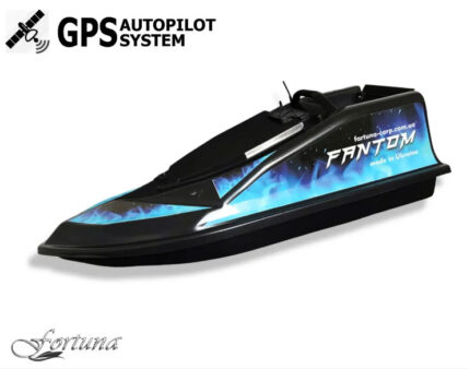 Короповий кораблик Fortuna Fantom GPS 8 1 модерн чорний автопілот 15000 мАг