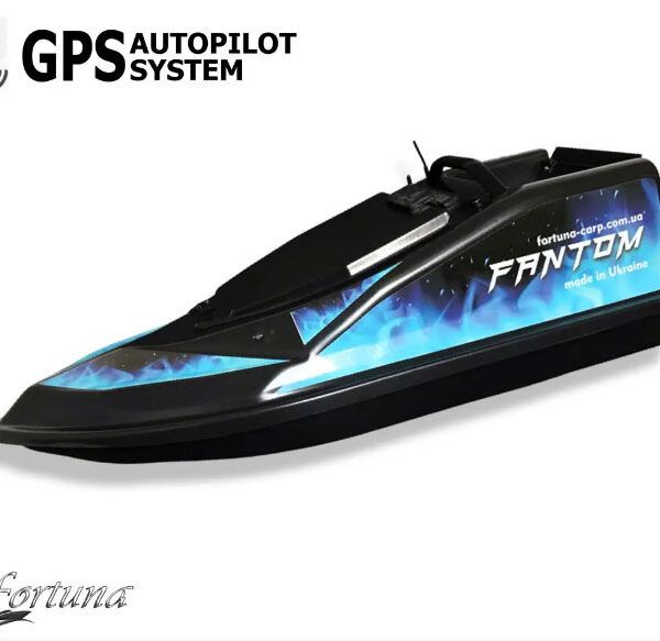 Короповий кораблик Fortuna Fantom GPS 8 1 модерн чорний автопілот 15000 мАг