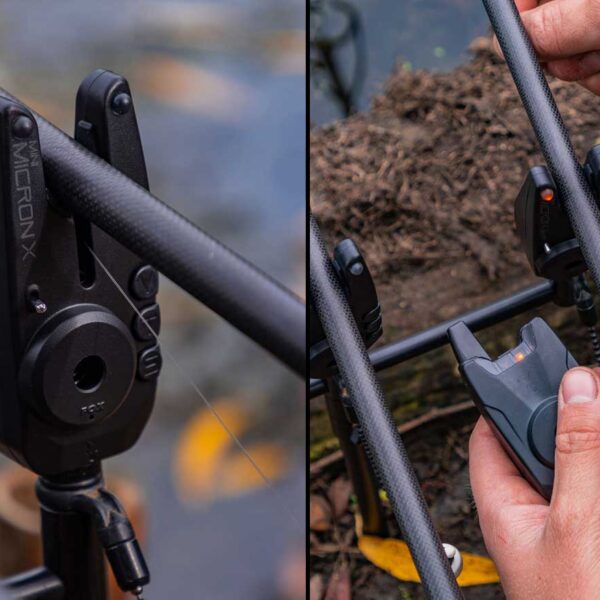 Набір сигналізаторів клювання Fox Mini Micron X 4 Rod Set 4 шт приймач 7 рівнів гучності