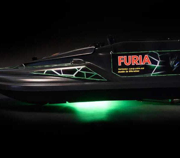 Прикормочний карповий кораблик Fortuna Furia Storm посилена турбіна для хвиль 740x320x255
