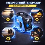 Інверторний портативний генератор GUDE ISG 1200-1 1.8 PS бензиновий (Німеччина)