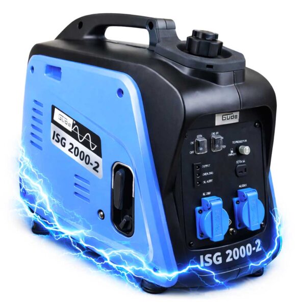 Інверторний портативний генератор GUDE ISG 2000-2 40720 19.9 кг 2.0 кВт бензиновий з чистою синусоїдою (Німеччина)