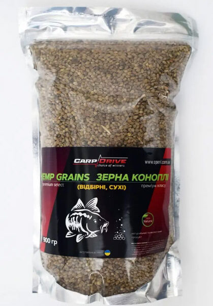 Зерна коноплі Carp Drive сухі 900 г насіння конопель для коропа