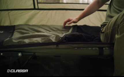 Спальний мішок Delphin CLASSA 220x80 см двостороння блискавка кріплення до розкладушки